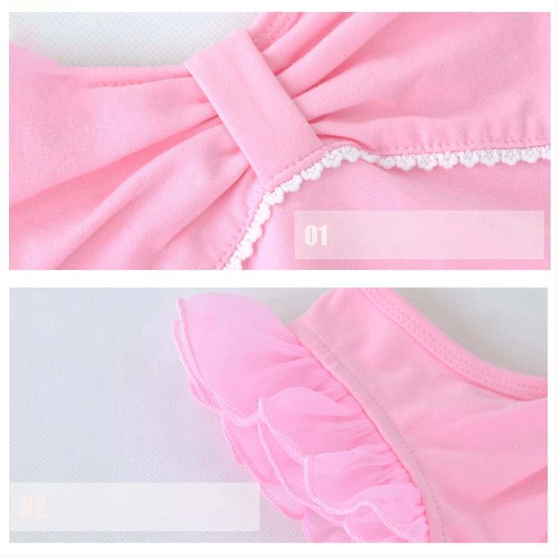 Детски танцови дрехи Дамски летни танцови дрехи с къс ръкав за момичета Балетни дрехи за деца