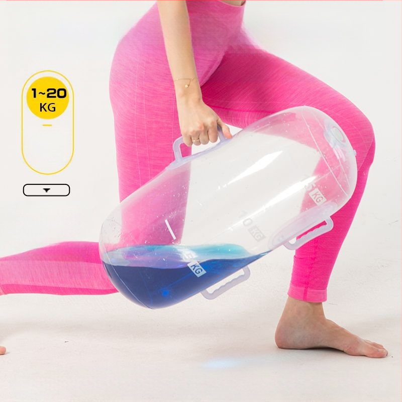 Нова многофункционална торба за вдигане на тежести, регулируема торба за вода, преносима торба за впръскване на вода, енергийна колона, прозрачна торба за вдигане на тежести с дъмбели