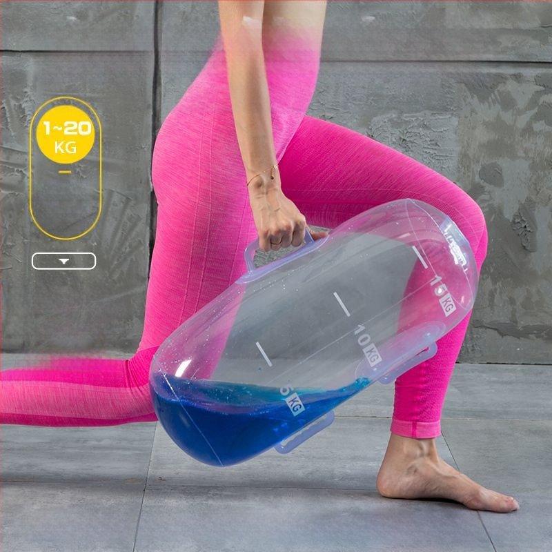 Нова многофункционална торба за вдигане на тежести, регулируема торба за вода, преносима торба за впръскване на вода, енергийна колона, прозрачна торба за вдигане на тежести с дъмбели