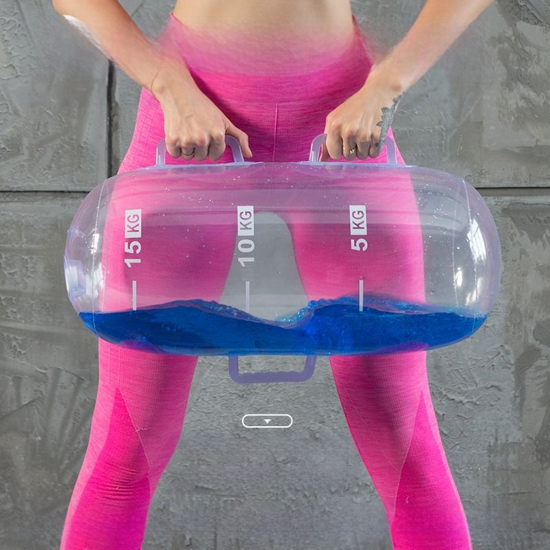 Нова многофункционална торба за вдигане на тежести, регулируема торба за вода, преносима торба за впръскване на вода, енергийна колона, прозрачна торба за вдигане на тежести с дъмбели