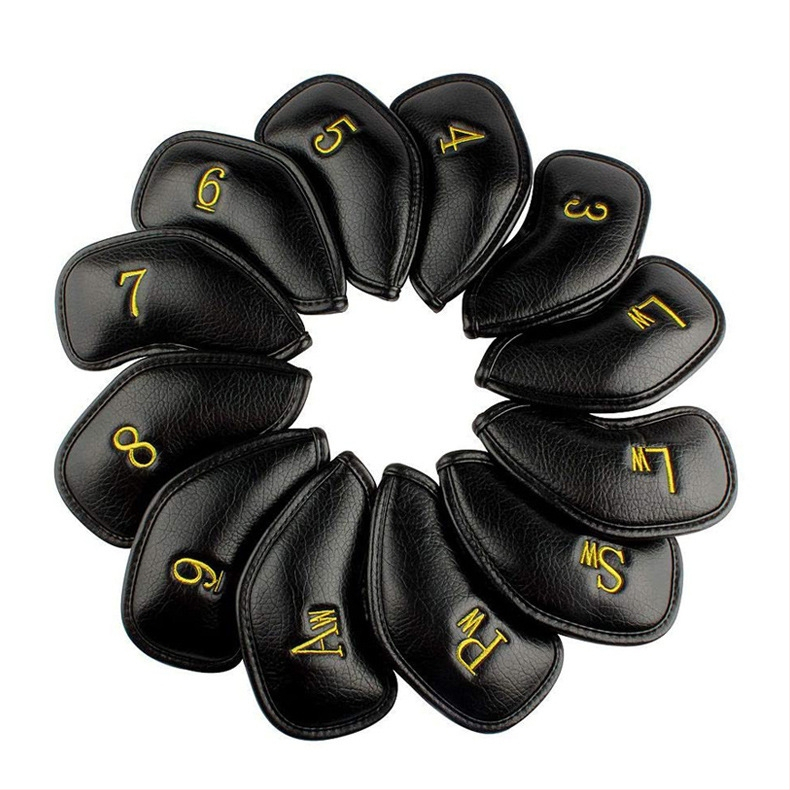 Új golfütő-védőhuzat pu bőr védőhuzat karcálló kopásgátló öv digitális vasrúd védőhuzat 12