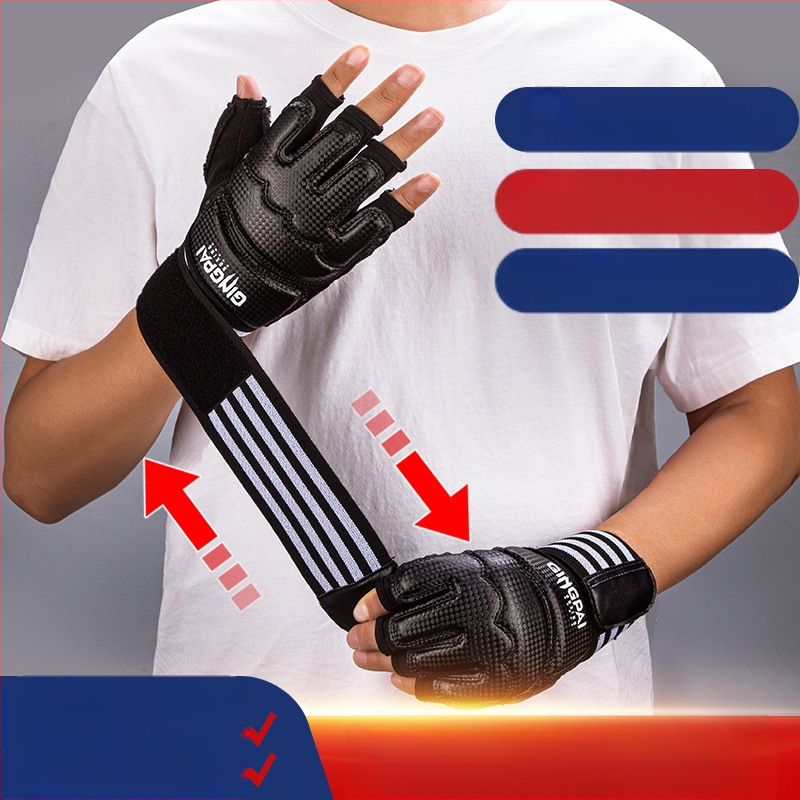 Poolsõrmega sõrmenukid Täiskasvanute meeste MMA võitlussandaalid Laste treeningliivakott UFC professionaalsed poolesõrmega poksikindad