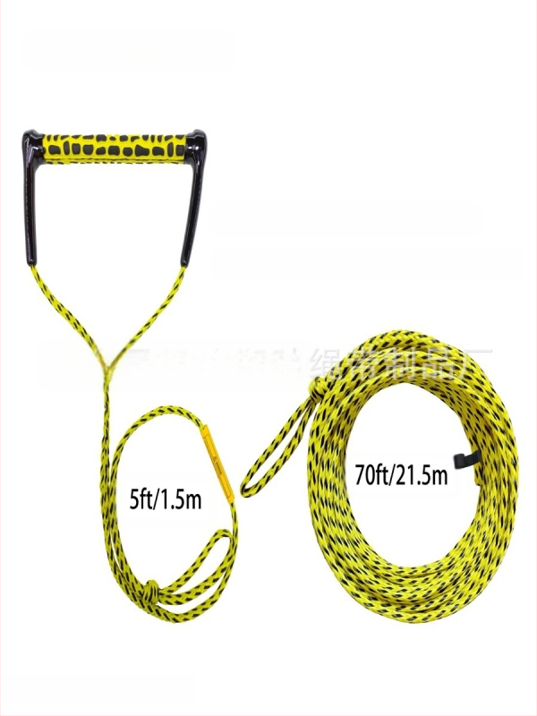 23 m veespordi surfiköis, kollane ja must PP-köis, veesuusatamise veojõu veesuusatamise oskused piiriülene pakkumine