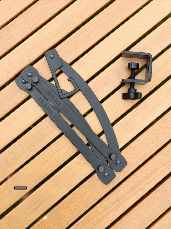 Õues kasutatav telkimisstiilis multifunktsionaalne reguleeritav lauaarvuti valgustialus, kaasaskantav pika käega rippvalgusti alus, laagrivalgusti laualamp, kokkupandav alus