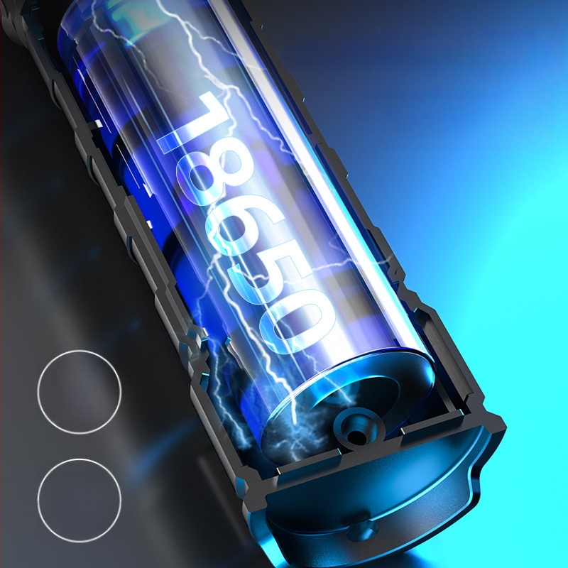 Piiriülene uus tugeva valgusega USB-laetav taskulamp suum pikamaa välistingimustes valgustusega telkimis-COB küljevalgustusega taskulamp