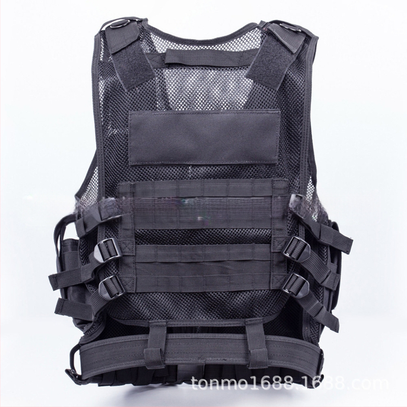 Тактическа тренировъчна жилетка Реален човек CS игрово оборудване Найлонова мрежеста жилетка Полеви приключения Тактическа защитна жилетка
