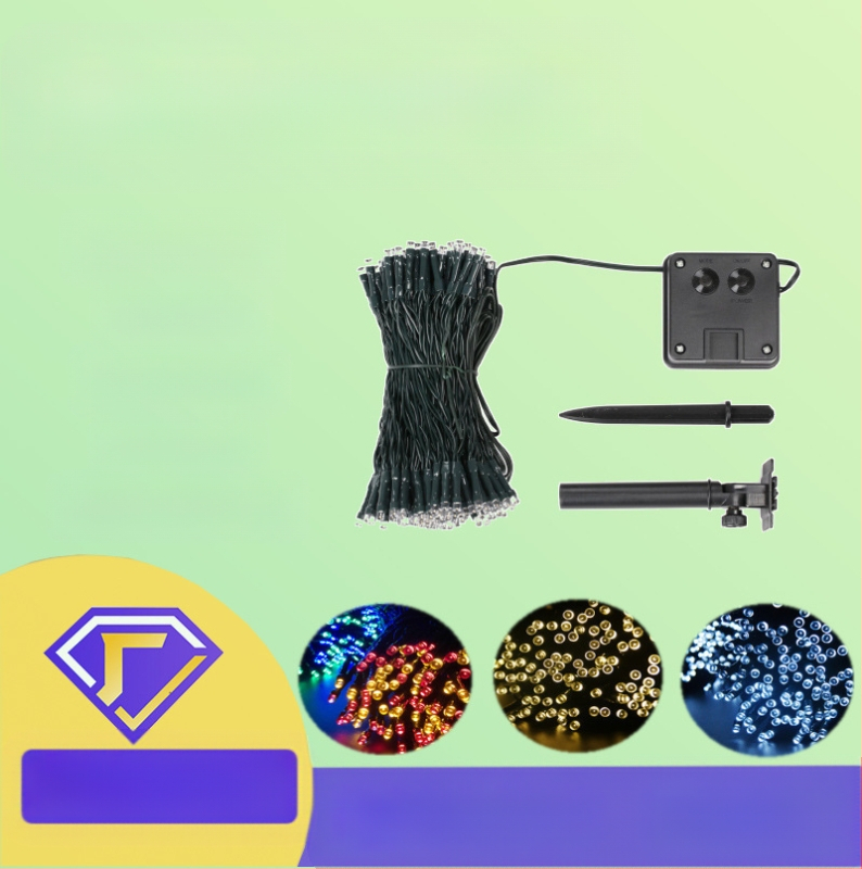 Päikeseenergial töötavad stringid välistingimustes kasutamiseks Veekindlad siseõuelaternad Insenerivalgustus Telkimisstiilis stringid Päikeseenergial töötavad stringid