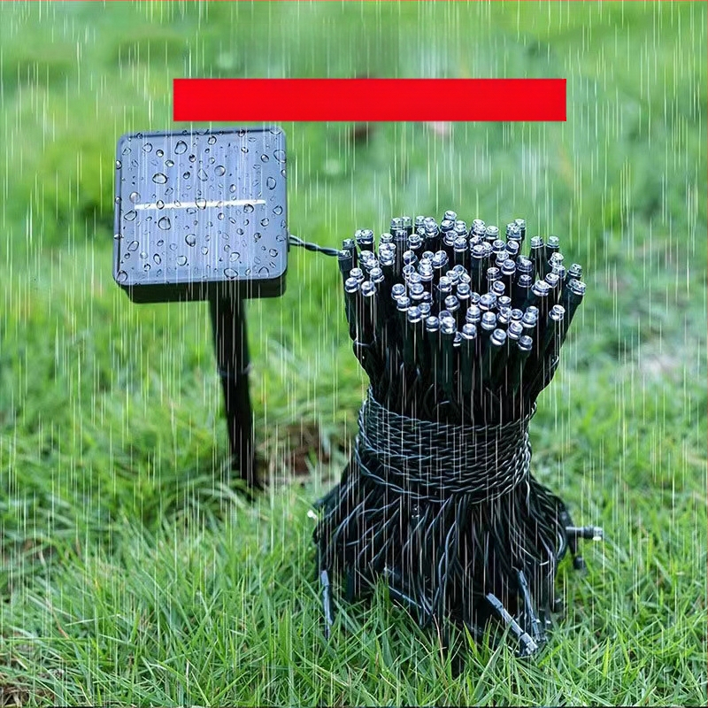 Päikeseenergial töötavad stringid välistingimustes kasutamiseks Veekindlad siseõuelaternad Insenerivalgustus Telkimisstiilis stringid Päikeseenergial töötavad stringid