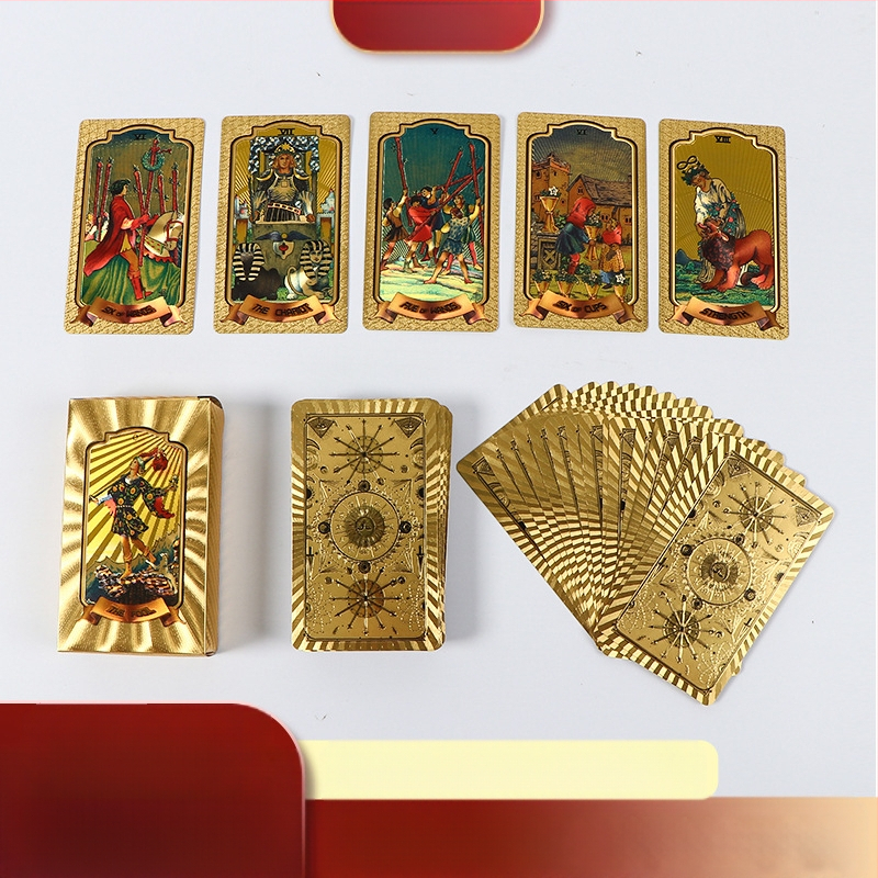 Waite Tarot Collection kuldfooliumist Vitro Tower Tarot täiskomplekt PET-i uutest Tarot kaartidest