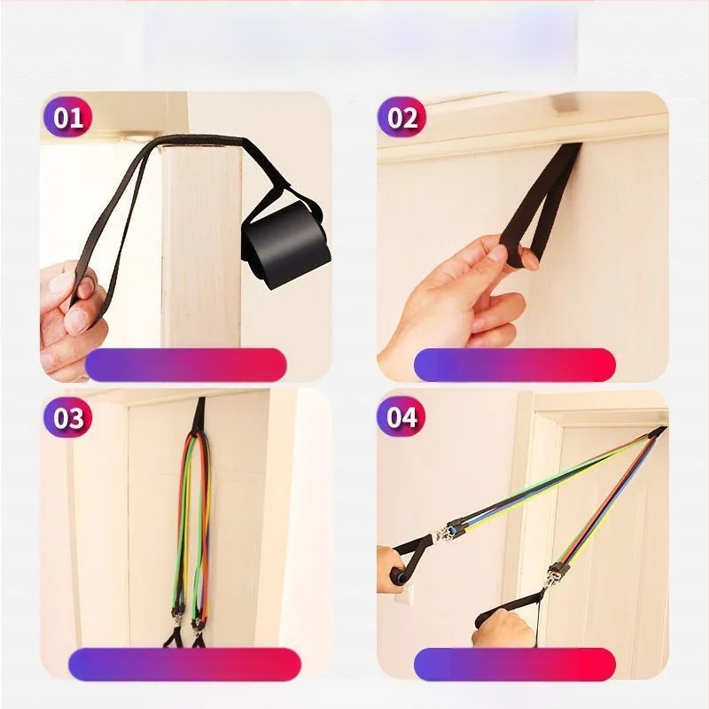 Mogao eksklusiivne pingutusköis rinnalihaste treenimiseks mõeldud treeningvarustus meestele, elastne kummipael, vastupidavuslint