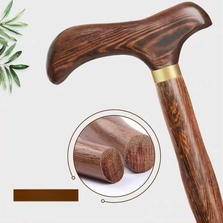 Tömörfa mankók időseknek, Csúszásgátló és esésgátló, Könnyű fa mankók időseknek, Csirkeszárny fa botok, Tömörfa mankók