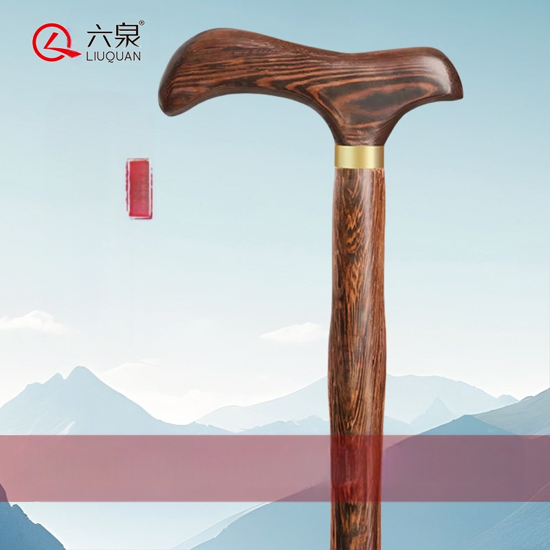 Tömörfa mankók időseknek, Csúszásgátló és esésgátló, Könnyű fa mankók időseknek, Csirkeszárny fa botok, Tömörfa mankók