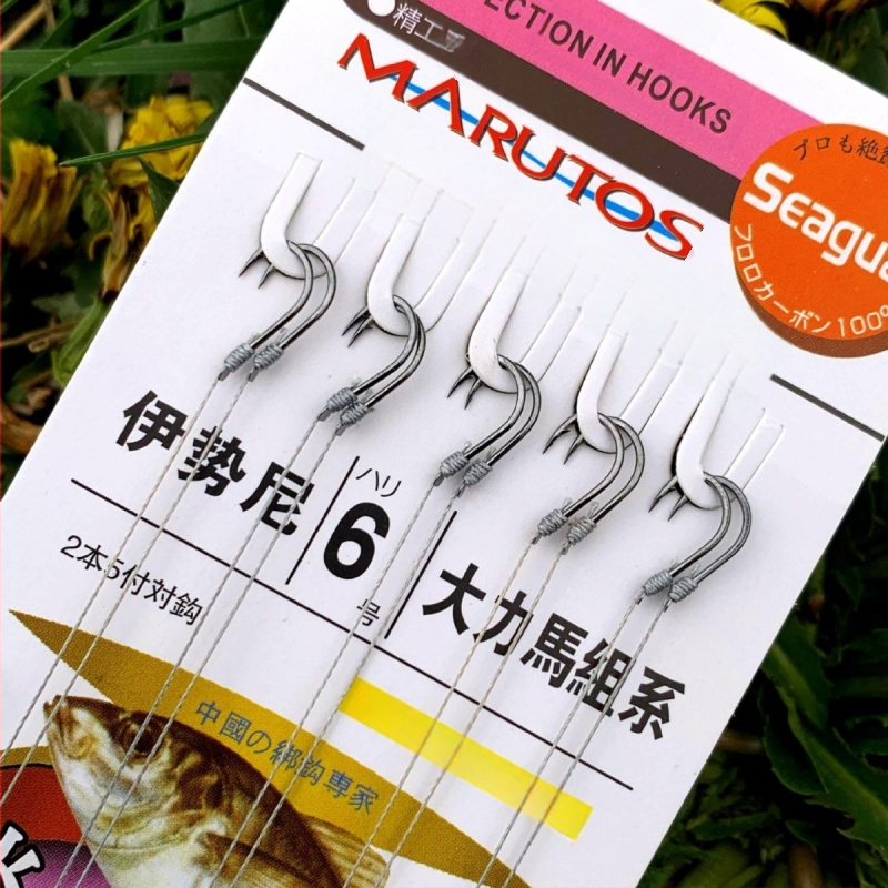 Žvejybos kabliukas, pririštas tvirta arklio linija, dvigubas kabliukas, žvejybos kabliukas, žvejybos įrangos priedai, „Isei“ linija, dvigubas kabliukas