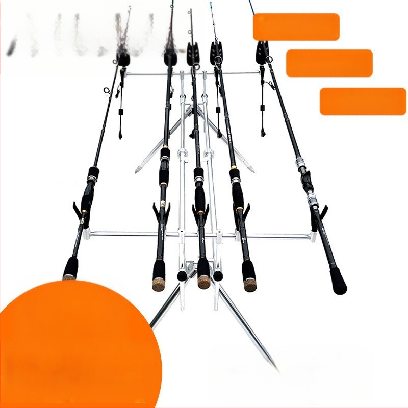 Euroopa stiilis alumiiniumsulamist meriõnge kronstein 5-peaga kiiresti kokkupandav karpkalapüügiks mõeldud metsiku kalapüügi viskeõnd akuga kalastustarbed