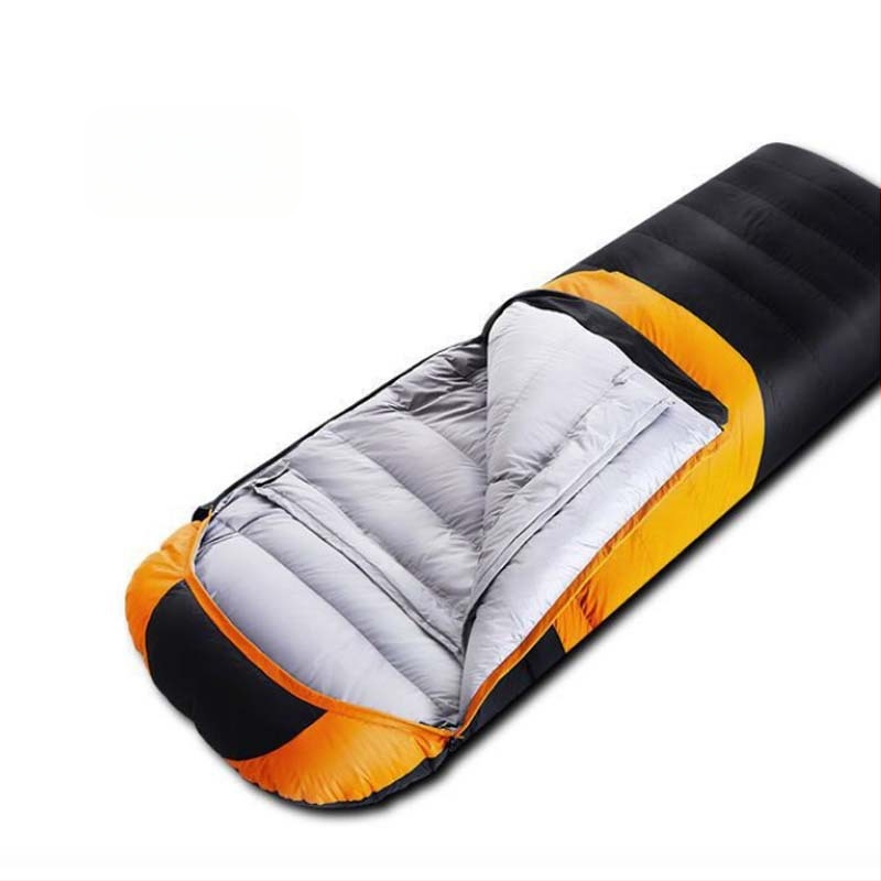 Трансграничен на склад пухен спален чувал за един човек, къмпинг, ултра лек, топъл, патешки пухен спален чувал за обяд на едро