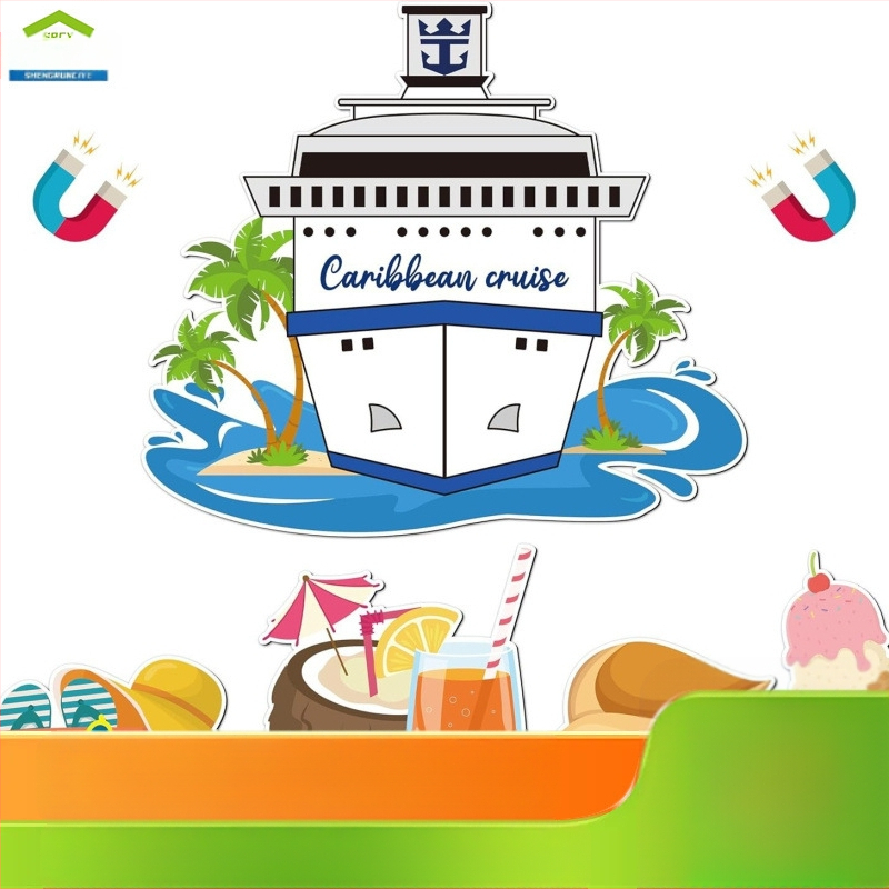 Ct1002 Amazoni magnetiline külmkapimagnet Cruise Travel Body Decoration Magnetiline kapp Magnetiline ilma kleepuvate kleepsudeta