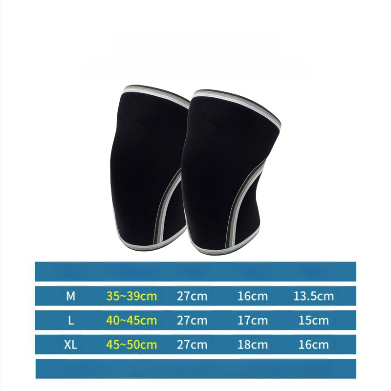 Lauko nailono 7 mm neopreno kelio apsaugai, krepšinio, beisbolo, pritūpimų, sportinių ir fitneso kelių apsaugai