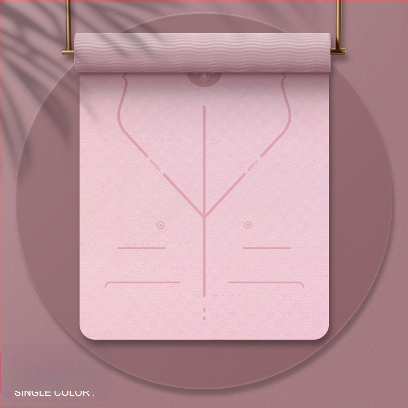 Tüdrukutele mõeldud jooga tpe joogamati ilu libisemiskindla heliisolatsiooniga löökide neeldumise vaigistamiseks mõeldud koduse hüppe joogamatt