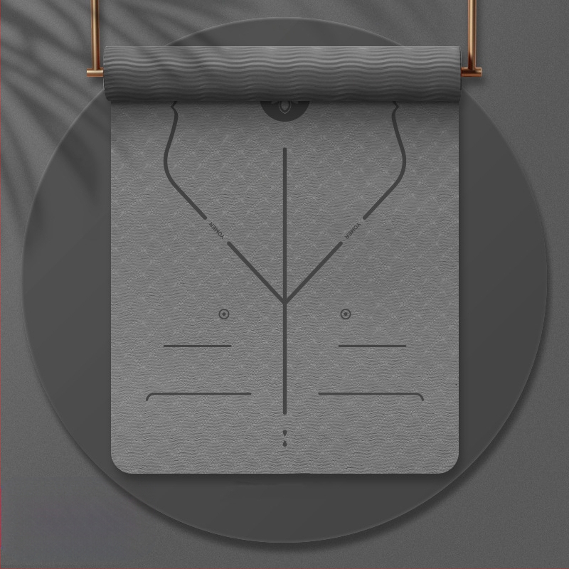 Tüdrukutele mõeldud jooga tpe joogamati ilu libisemiskindla heliisolatsiooniga löökide neeldumise vaigistamiseks mõeldud koduse hüppe joogamatt