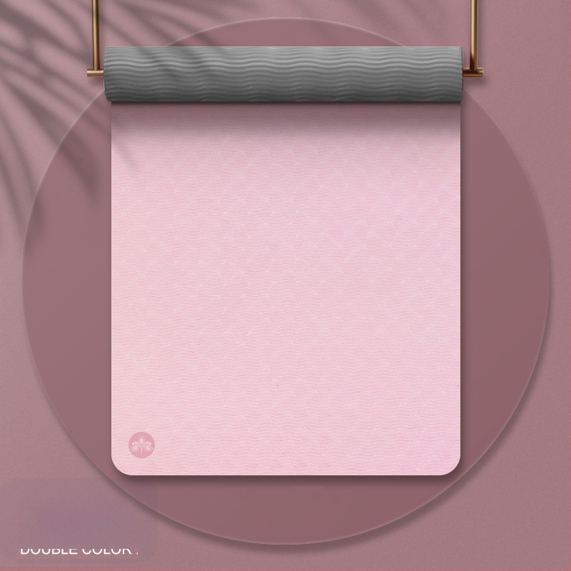 Tüdrukutele mõeldud jooga tpe joogamati ilu libisemiskindla heliisolatsiooniga löökide neeldumise vaigistamiseks mõeldud koduse hüppe joogamatt