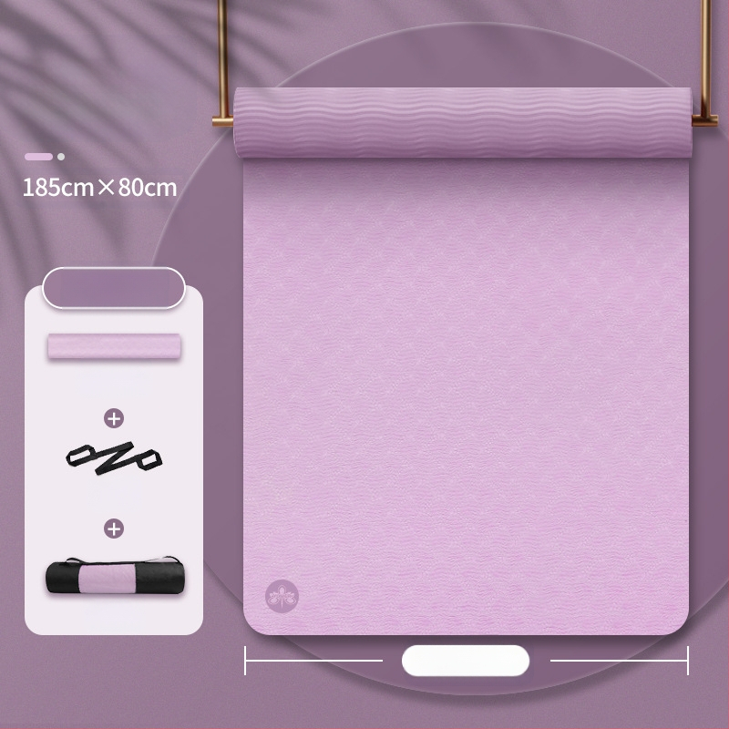 Tüdrukutele mõeldud jooga tpe joogamati ilu libisemiskindla heliisolatsiooniga löökide neeldumise vaigistamiseks mõeldud koduse hüppe joogamatt