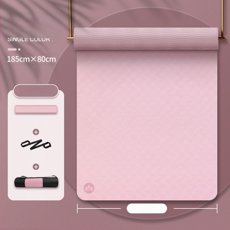 Tüdrukutele mõeldud jooga tpe joogamati ilu libisemiskindla heliisolatsiooniga löökide neeldumise vaigistamiseks mõeldud koduse hüppe joogamatt