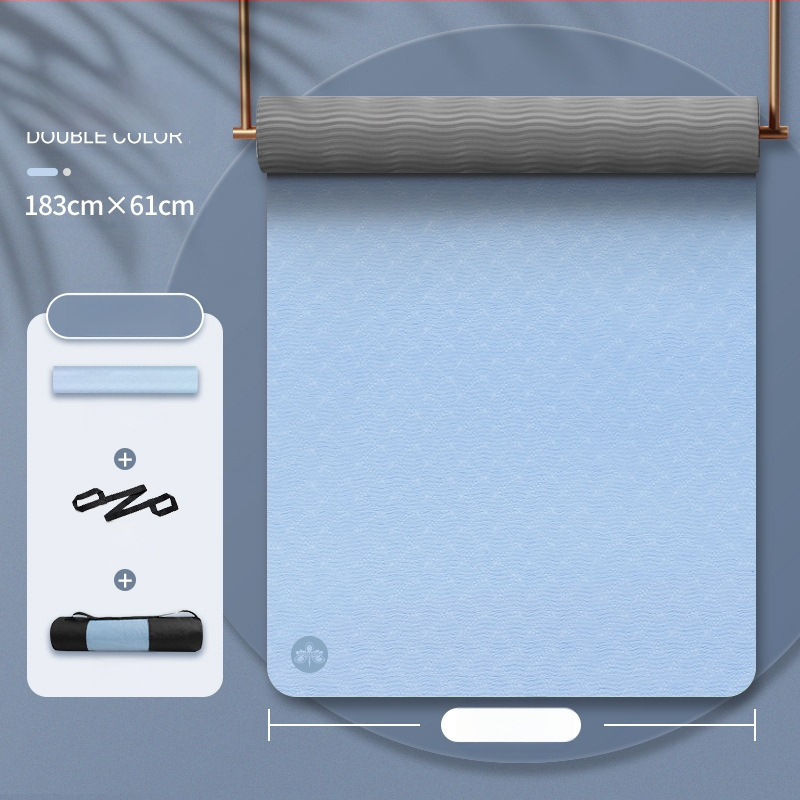 Tüdrukutele mõeldud jooga tpe joogamati ilu libisemiskindla heliisolatsiooniga löökide neeldumise vaigistamiseks mõeldud koduse hüppe joogamatt