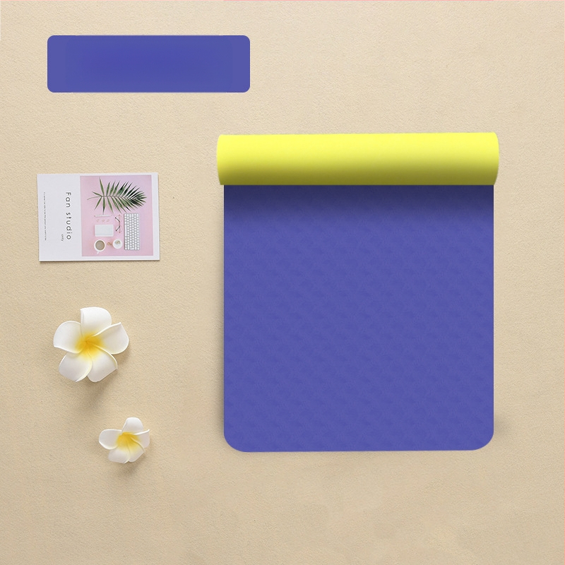 Tüdrukutele mõeldud jooga tpe joogamati ilu libisemiskindla heliisolatsiooniga löökide neeldumise vaigistamiseks mõeldud koduse hüppe joogamatt