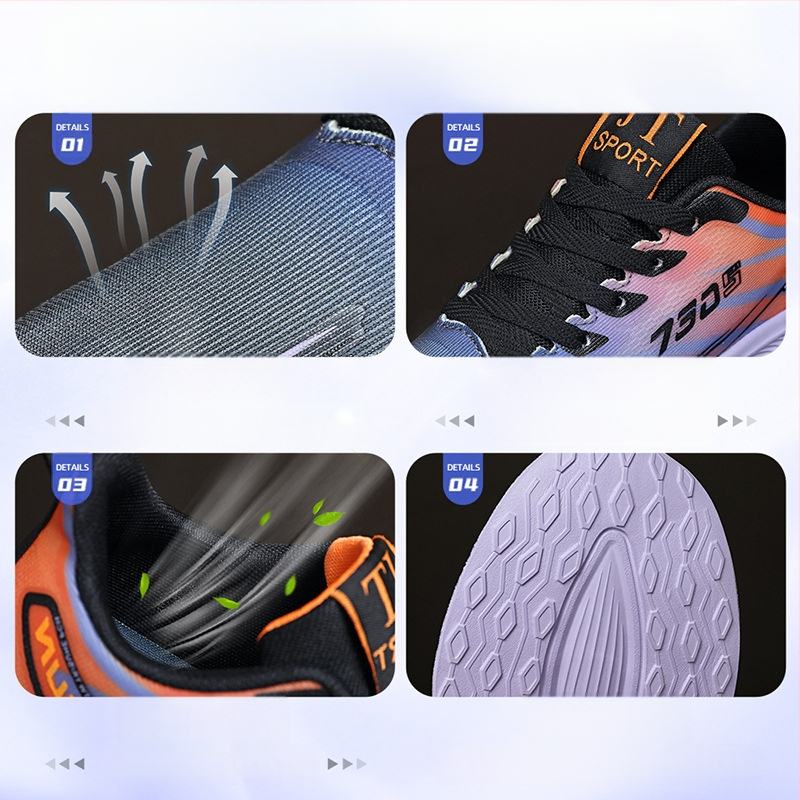 Cipele Muške cipele Ležerne i najlakše za usklađivanje Nove vanjske trgovinske cipele Veleprodaja parova Poliuretanske korejske modne tenisice za trčanje