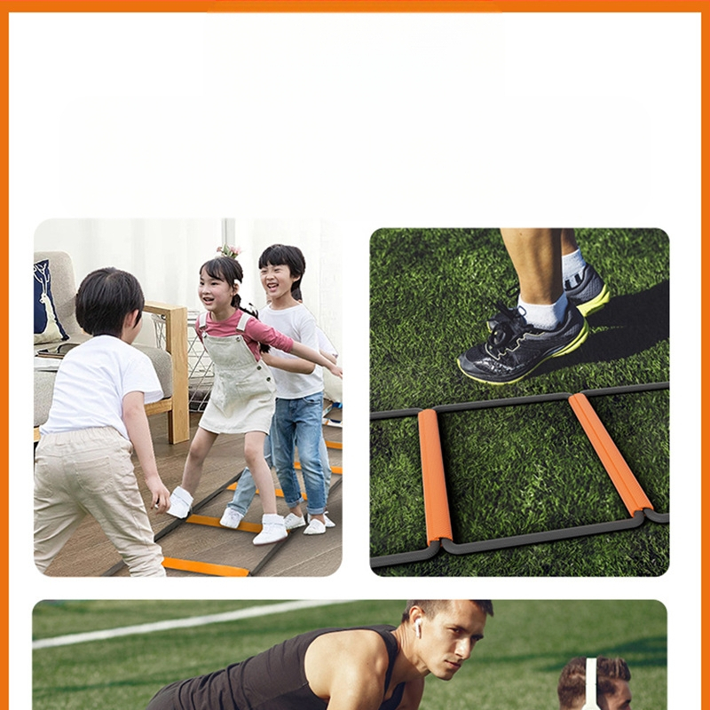 Multifunkcionális sportérzékeny létra pillangó agilis létra gyermekek fitnesz rögzített létra foci edző kötéllétra