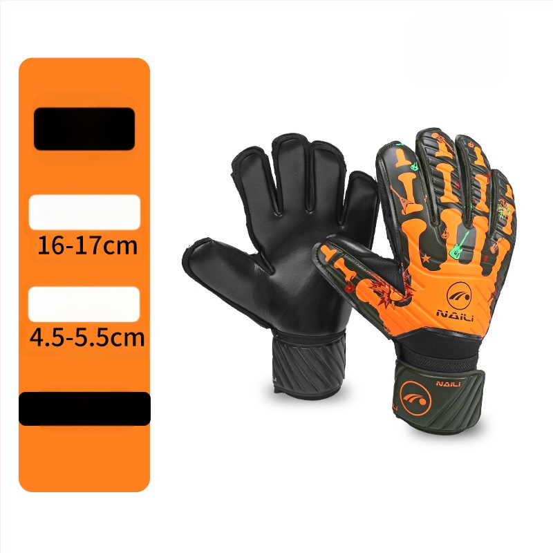 Futbolo vartininko latekso pirštinės su dešimties pirštų apsaugos pirštinėmis suaugusiesiems