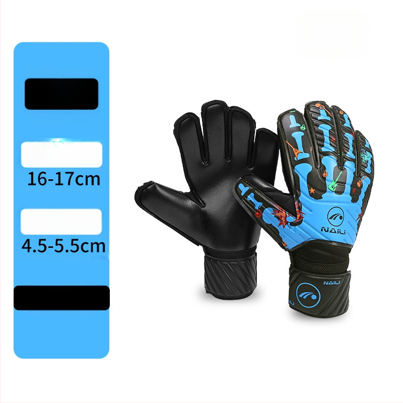 Futbolo vartininko latekso pirštinės su dešimties pirštų apsaugos pirštinėmis suaugusiesiems