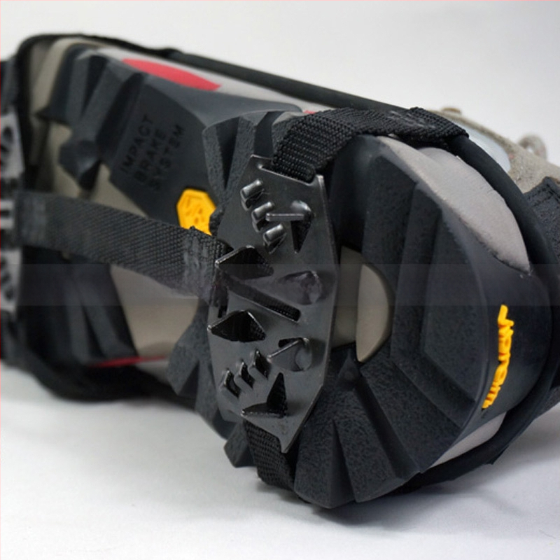 24 зъба манганова стомана, външна, за планинско катерене, риболов, неплъзгащо се покривало за обувки, покривало за снежни обувки, леден нокът, покривало за крака за кънки, леден нокът