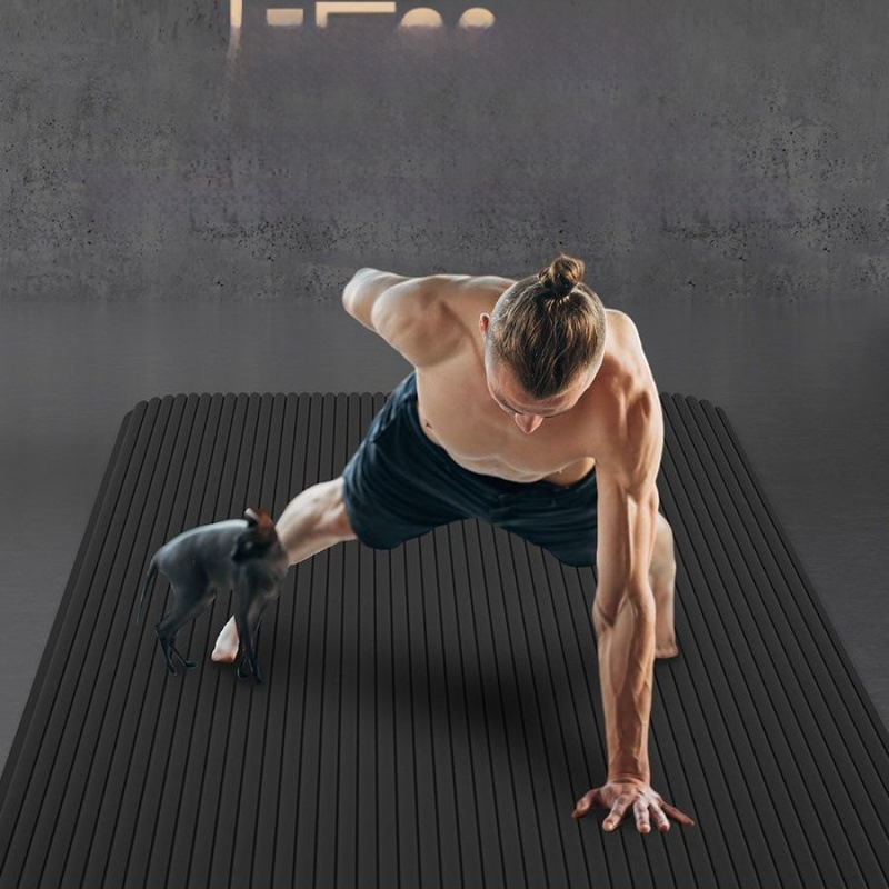 Joogamatt meestele, pikendatud, 2 m, libisemiskindel, paksendatud, laiendatud, sisespordi, heliisolatsiooni, lööke neelava põrandamatiga koduseks kasutamiseks