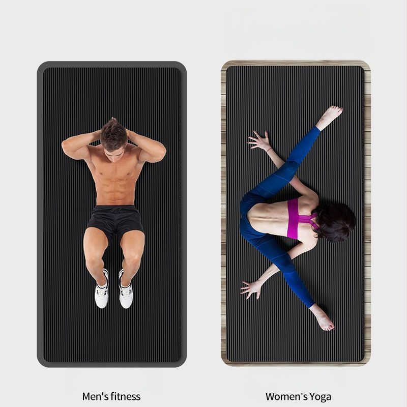 Joogamatt meestele, pikendatud, 2 m, libisemiskindel, paksendatud, laiendatud, sisespordi, heliisolatsiooni, lööke neelava põrandamatiga koduseks kasutamiseks