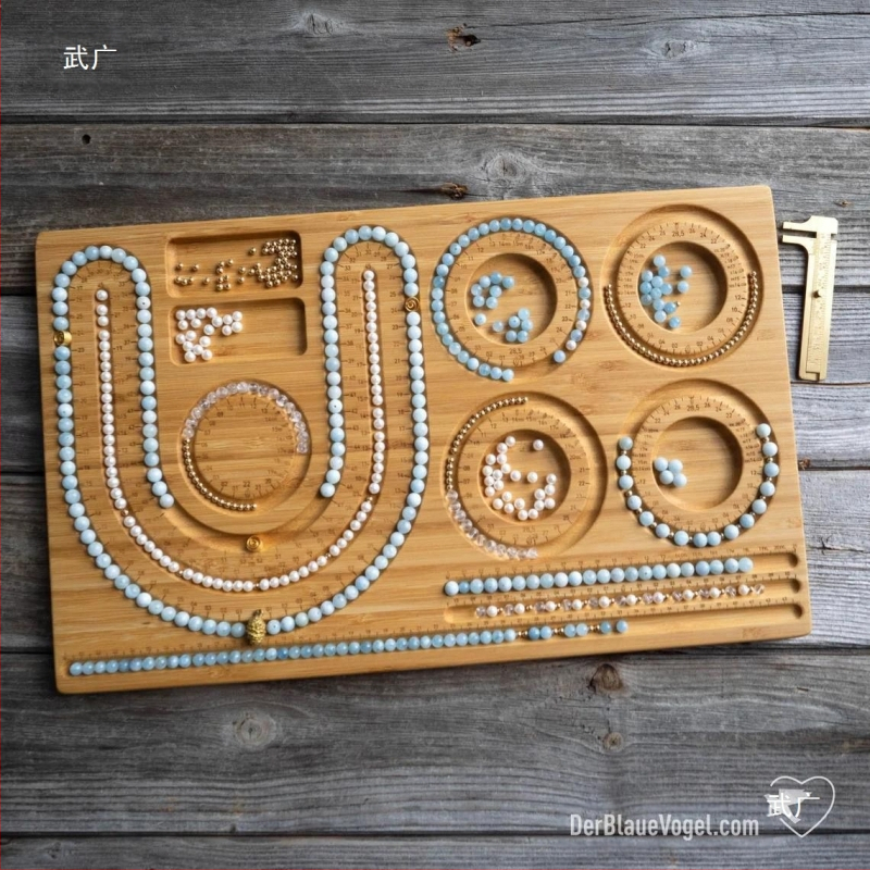 „Wen play“ papuošalų karoliukai 108 „pasidaryk pats“ karoliukų dizaino lėkštė, apyrankė, apyrankė, karoliai, stalas, matavimo skalė, demonstracinė lėkštė