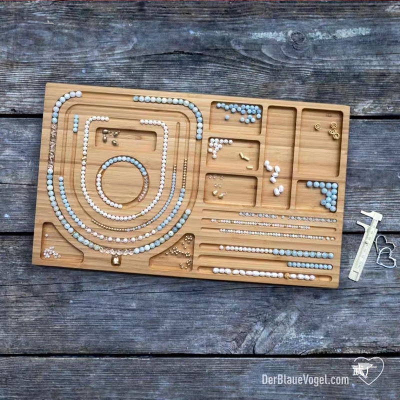 „Wen play“ papuošalų karoliukai 108 „pasidaryk pats“ karoliukų dizaino lėkštė, apyrankė, apyrankė, karoliai, stalas, matavimo skalė, demonstracinė lėkštė