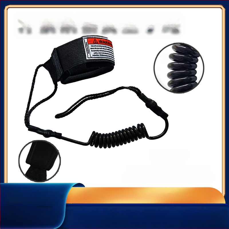 Pārrobežu karsti pārdots SUP dēļa airēšanas dēļa sērfošanas dēļa aksesuāri sērfošanas dēļa drošības rokas virve 7,0 mm sērfošanas vilkšanas virve