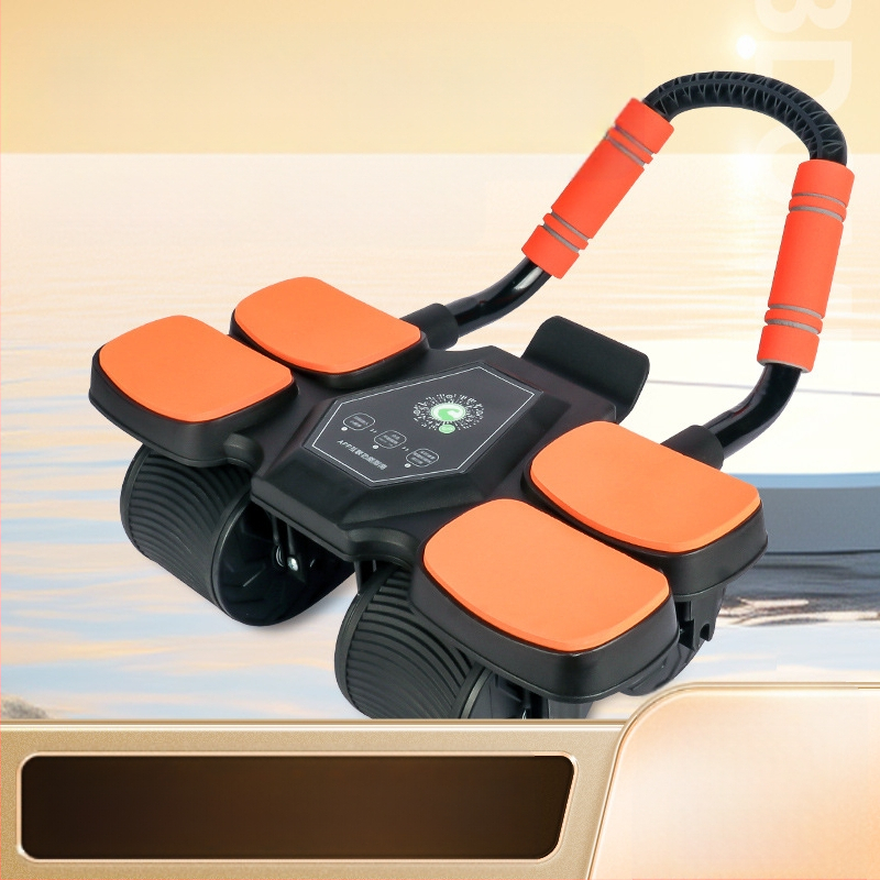 Kõhulihaste ratta neljarattaline tagasilöögi mitme küünarnukiga toetav kõhulihaste masin meestele ja naistele kõhulihaste rasva põletav kõhu artefakt kodune treeningvarustus