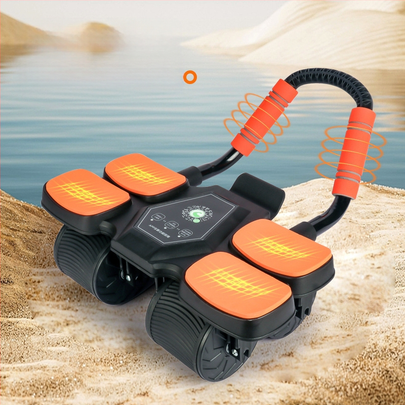 Kõhulihaste ratta neljarattaline tagasilöögi mitme küünarnukiga toetav kõhulihaste masin meestele ja naistele kõhulihaste rasva põletav kõhu artefakt kodune treeningvarustus