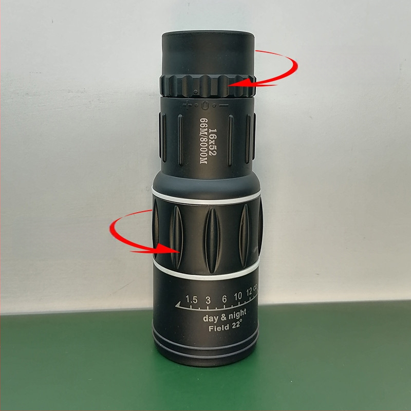 Monokulaarne teleskoop suure võimsusega HD 16X52 prillide tootjatele, kes kasutavad hämaras öise nägemise mobiiltelefoni fotograafia välistingimustes kasutatavat teleskoopi