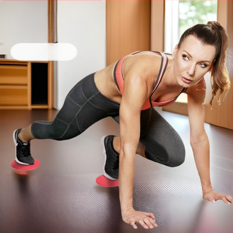 Stumdomos plokštės jogos fitneso stumdomas kilimėlis Stumdomos plokštės galūnių koordinacijos lavinimas Slydimo disko fitneso plokštė