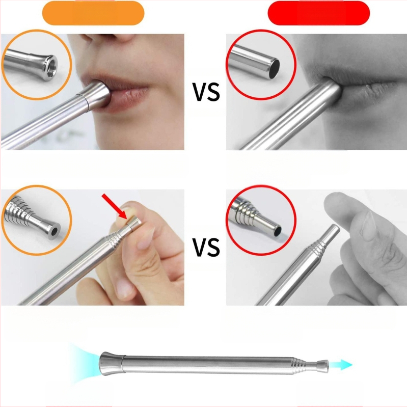 Gyárilag közvetlen új, kétvégű, továbbfejlesztett kültéri kemping hordozható teleszkópos tűzfúvó cső 6 szekciós tűzfúvó cső