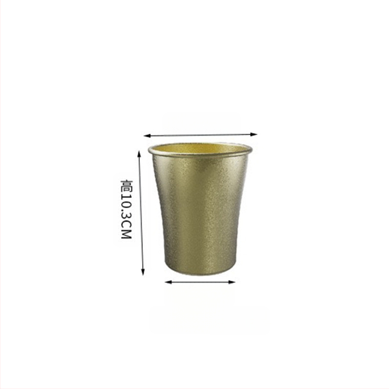 Retro ipari stílusú söröspohár, 304 rozsdamentes acél bögre, háztartási vizespohár, kreatív, kopott, kültéri kempingpohár