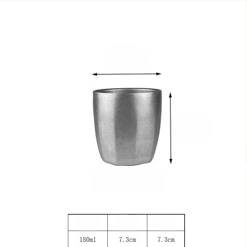 Retro ipari stílusú söröspohár, 304 rozsdamentes acél bögre, háztartási vizespohár, kreatív, kopott, kültéri kempingpohár