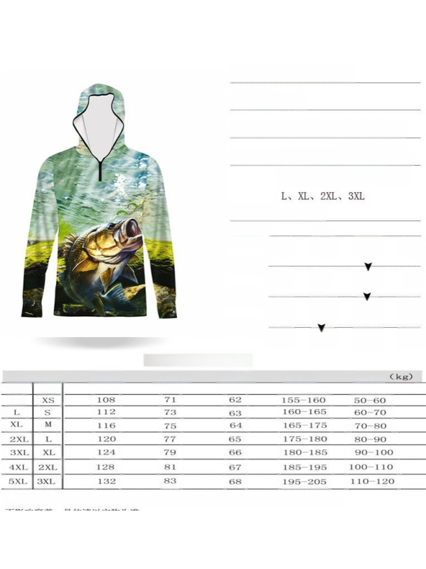 Meeste piiriülene pluss-suuruses päikesekaitseülikond kapuutsiga, pikkade varrukatega, hingav, õhuke, sportlik ja vabaaja Amazon Print