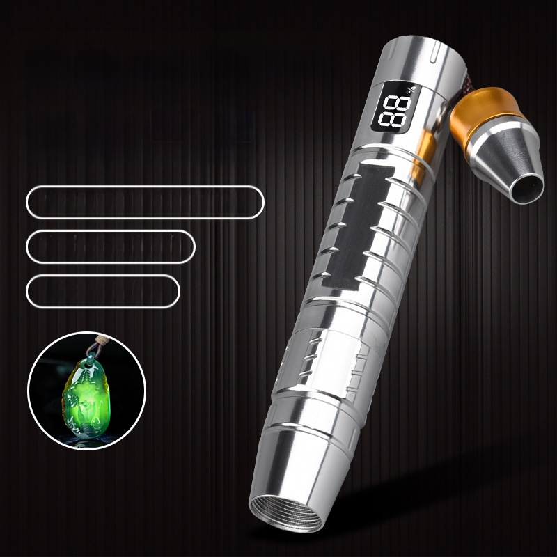 Naujas nefritinis identifikavimo žibintuvėlis, profesionalus identifikavimo nefritinis papuošalų žibintuvėlis, kelių šviesos šaltinių, įkraunamas USB violetinė šviesa