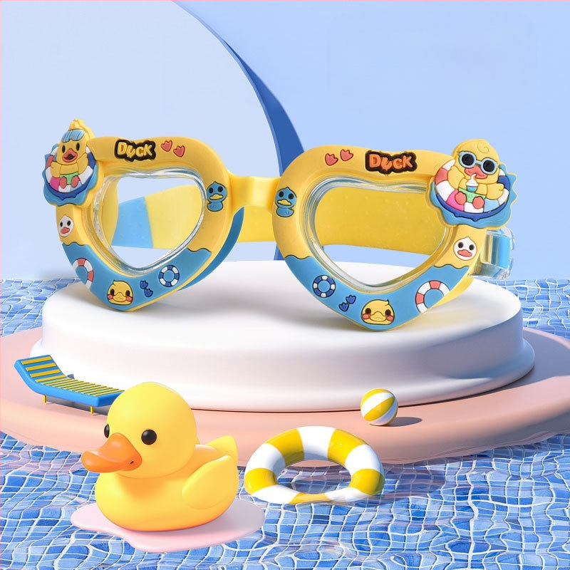 Határokon átnyúló gyermek aranyos rajzfilm szilikon animációs úszószemüveg úszómedence fiúknak és lányoknak úszástréning búvárfelszerelés