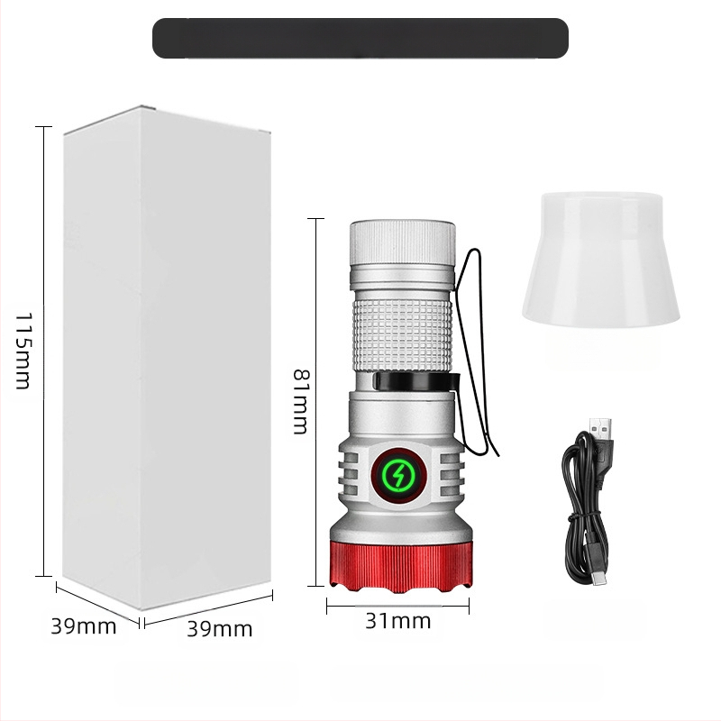 Határokon átnyúló új, hordozható, kompakt, újratölthető XPG zseblámpa gyöngyök emelik ki a vészhelyzeti nagy hatótávolságú farokmágneses vonzerőt