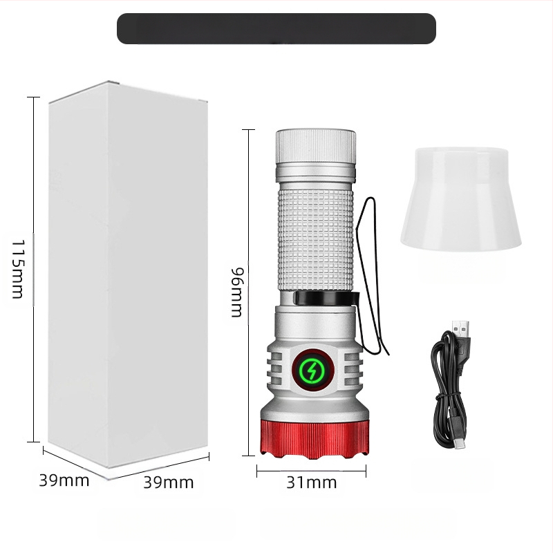 Határokon átnyúló új, hordozható, kompakt, újratölthető XPG zseblámpa gyöngyök emelik ki a vészhelyzeti nagy hatótávolságú farokmágneses vonzerőt